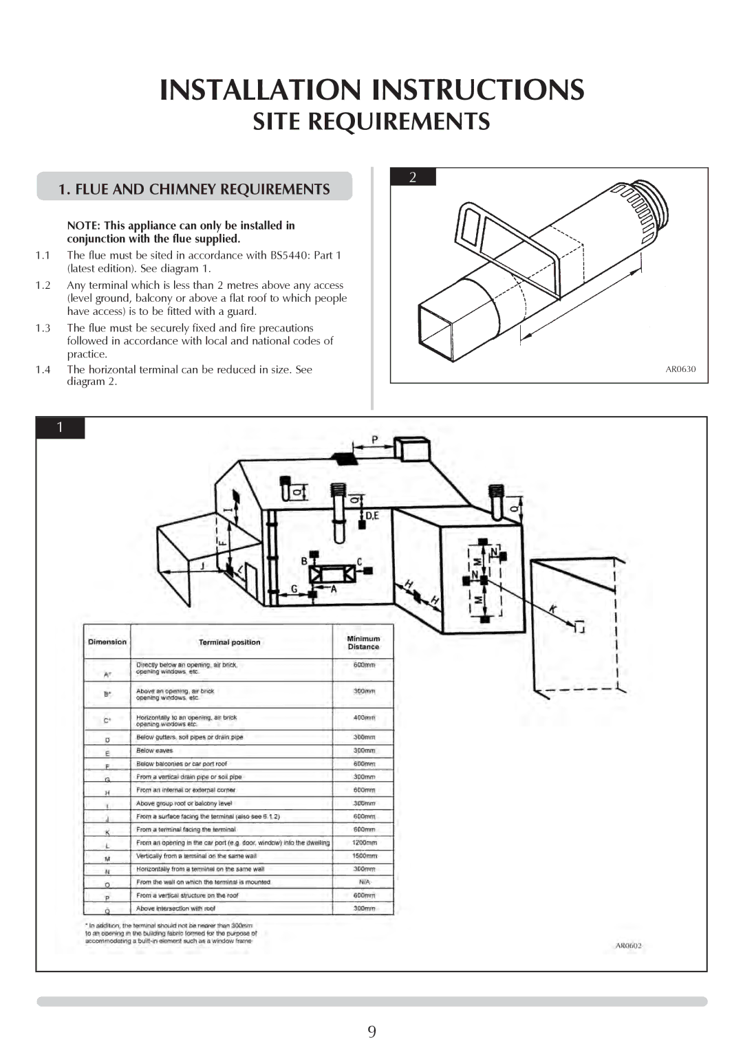 Stovax PR0731 manual Site Requirements, Flue and Chimney Requirements 